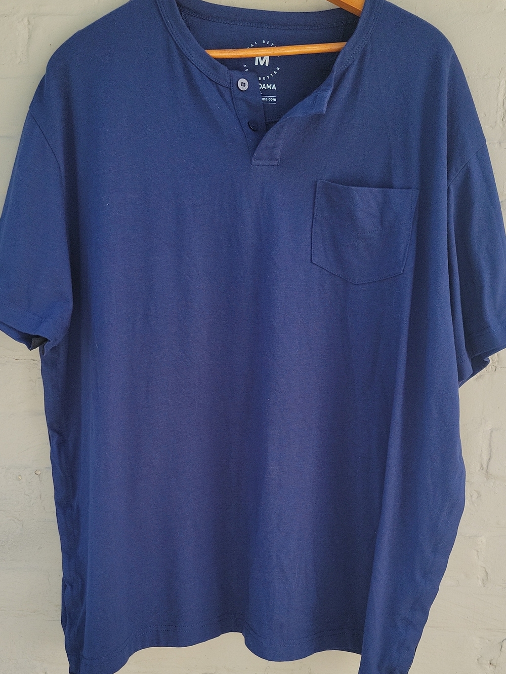 Moyoama Mens Navy Blue XL Adaptive Post Surgery Short Sleeve T-shirt